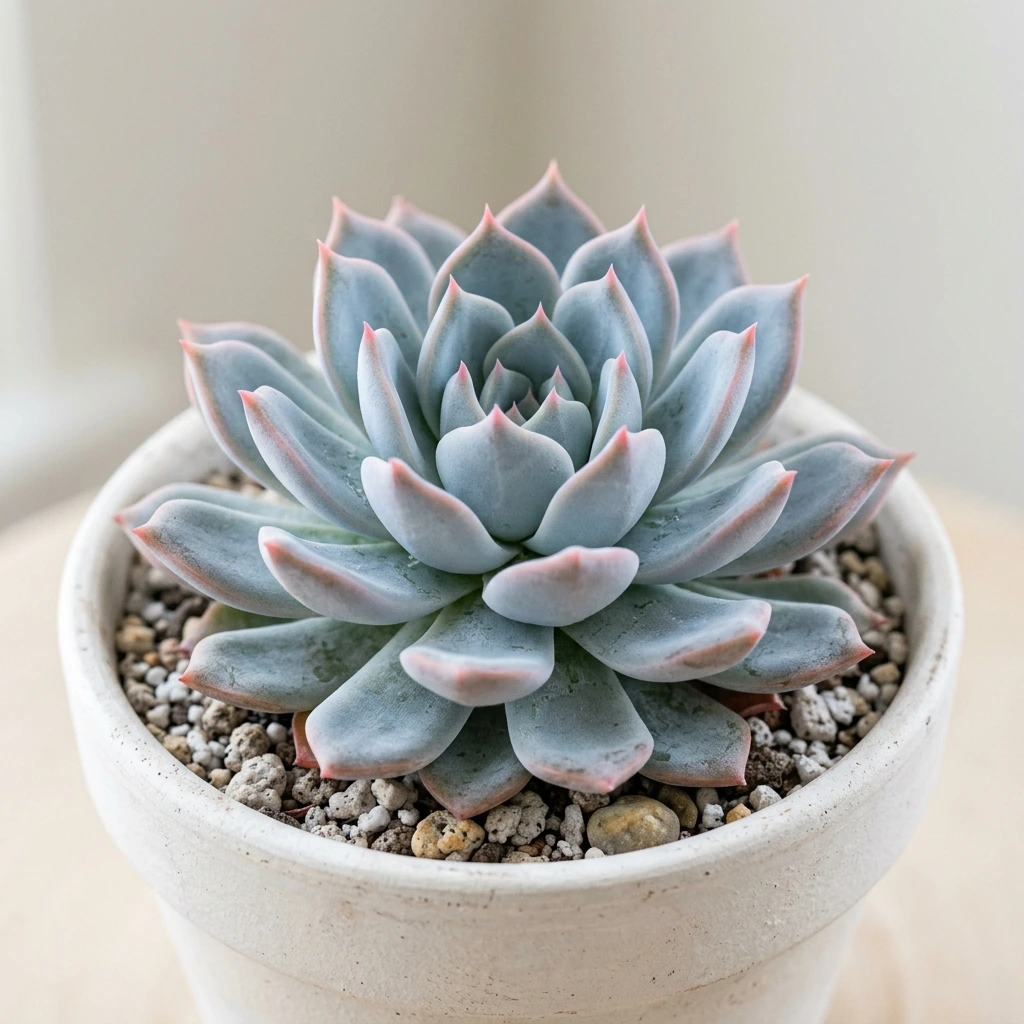 Identifica e cura Powder Blue Echeveria (Echeveria 'Powder Blue') con Plant AI