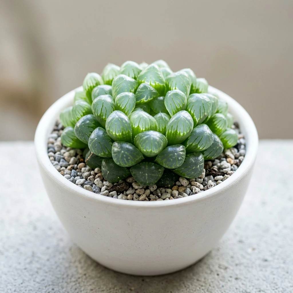 Identifica e cura 姬玉露 Haworthia (Haworthia cooperi var. truncata) con Plant AI