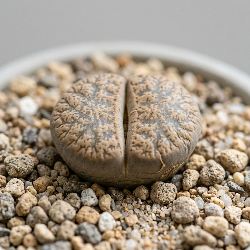 Identifica e cura Lithops (Lithops pseudotruncatella) con Plant AI