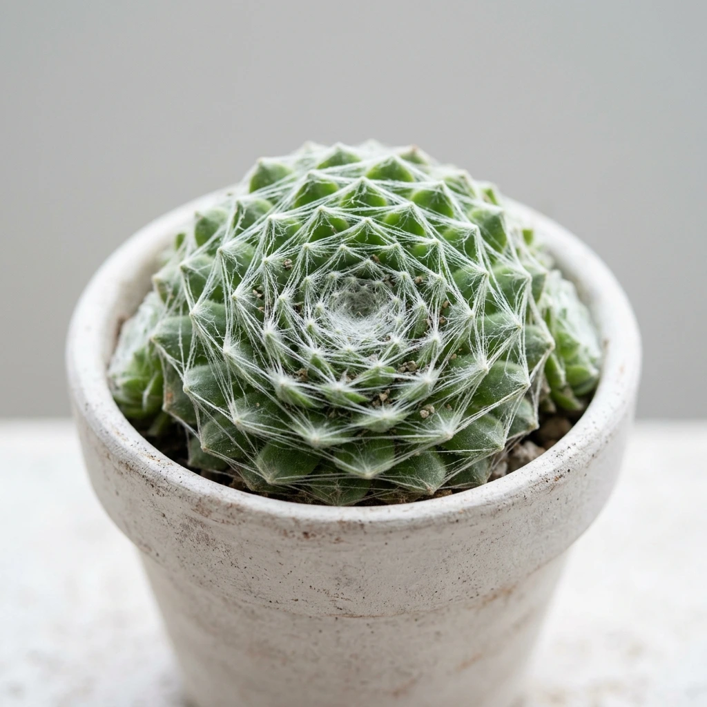 Identifica e cura Tomentosum Sempervivum (Sempervivum arachnoideum 'tomentosum') con Plant AI