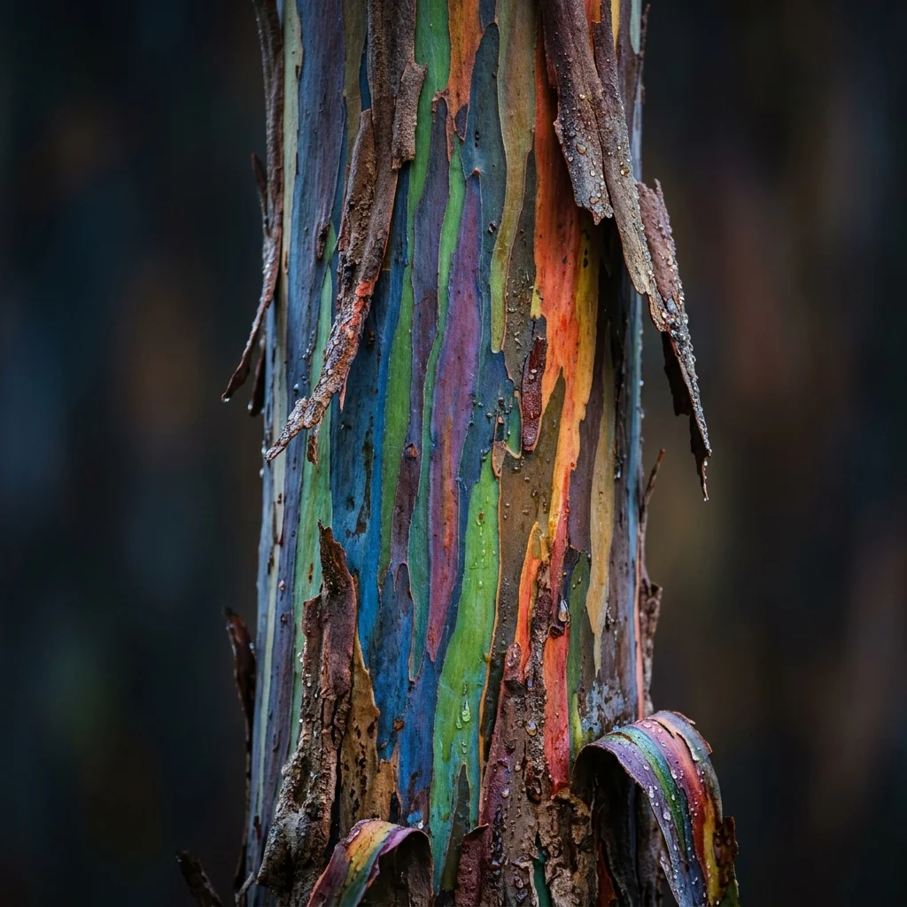 Identifier Eucalyptus arc-en-ciel (Eucalyptus deglupta) avec Plant AI