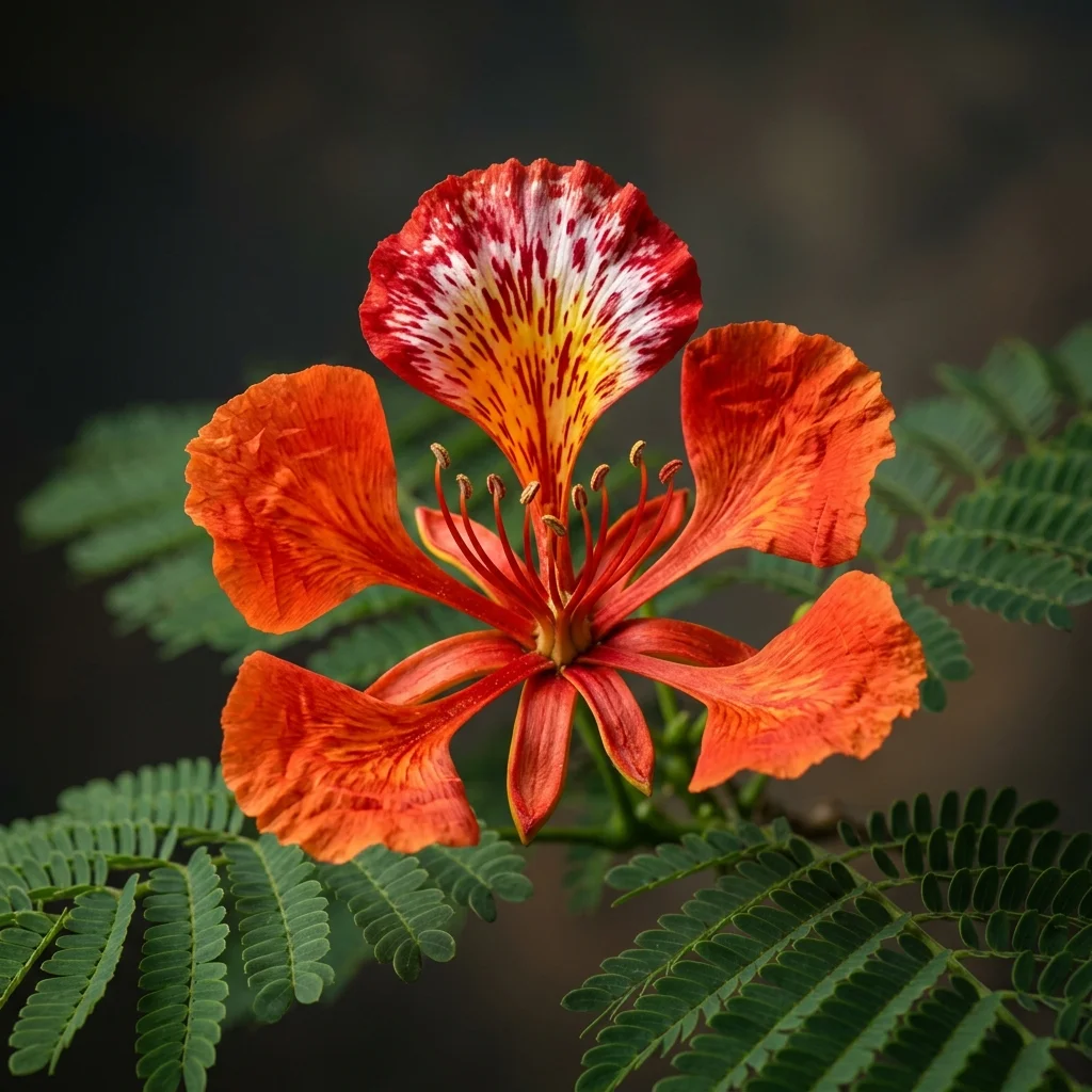 Identifier Flamboyant (Delonix regia) avec Plant AI