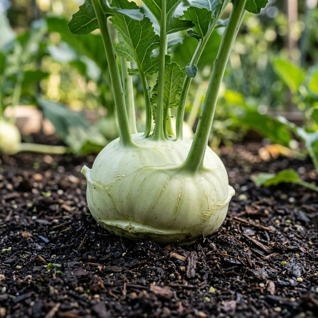 Identifica e coltiva Kohlrabi (Brassica oleracea var. gongylodes) con Plant AI