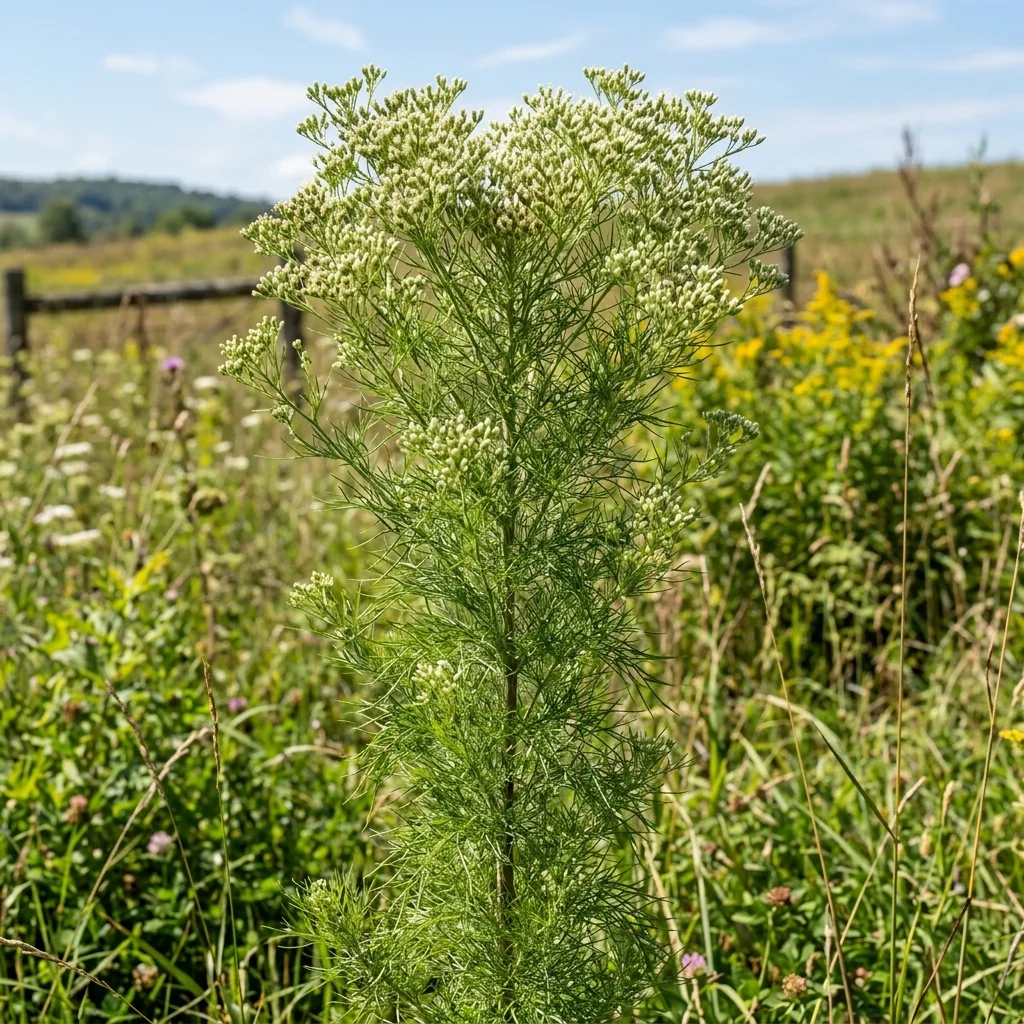 Identifica e controlla Dog Fennel (Eupatorium capillifolium) con Plant AI