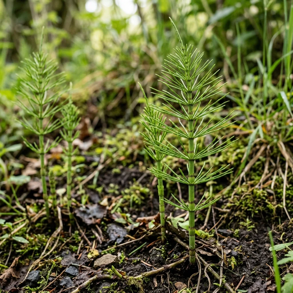 Identifica e controlla Field Horsetail (Equisetum arvense) con Plant AI