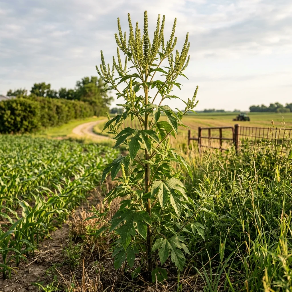 Identifica e controlla Giant Ragweed (Ambrosia trifida) con Plant AI
