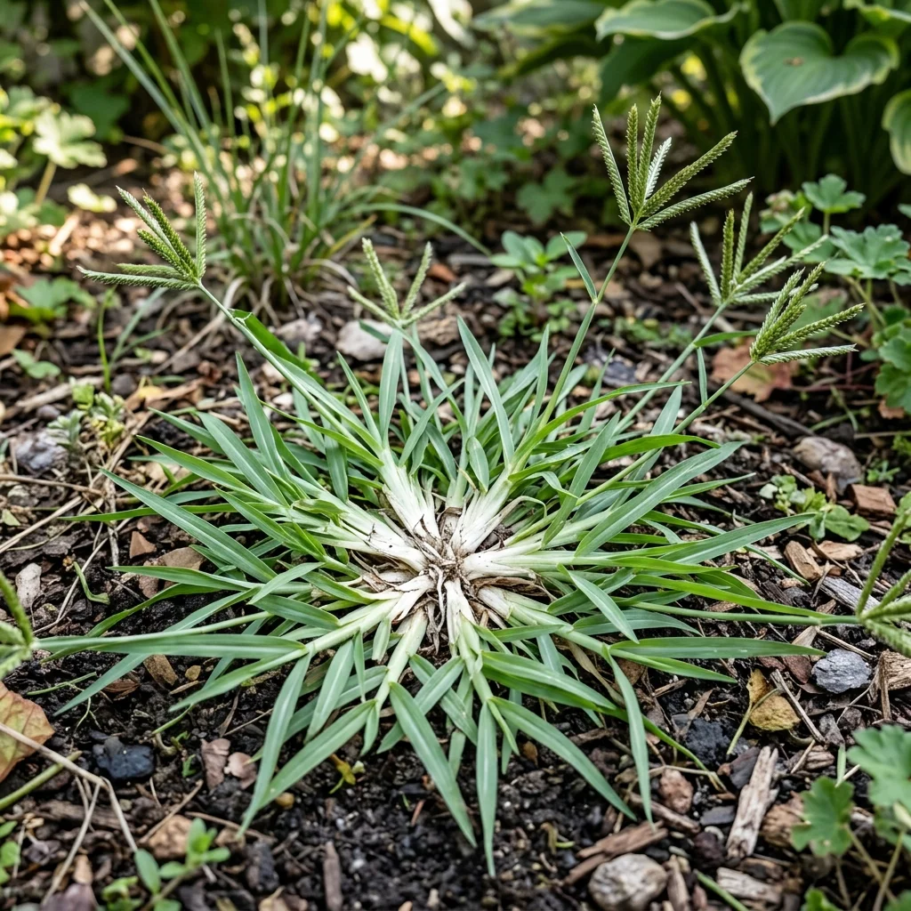Identifica e controlla Goosegrass (Eleusine indica) con Plant AI