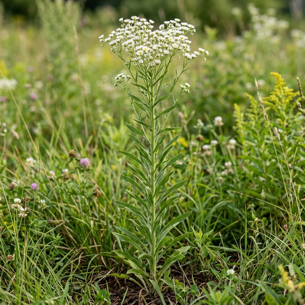 Identifica e controlla Horseweed (Erigeron canadensis) con Plant AI
