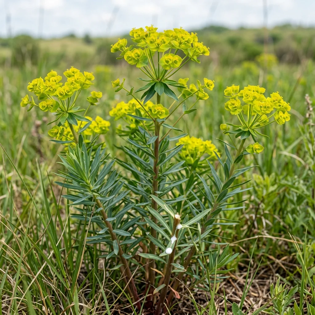 Identifica e controlla Leafy Spurge (Euphorbia esula) con Plant AI