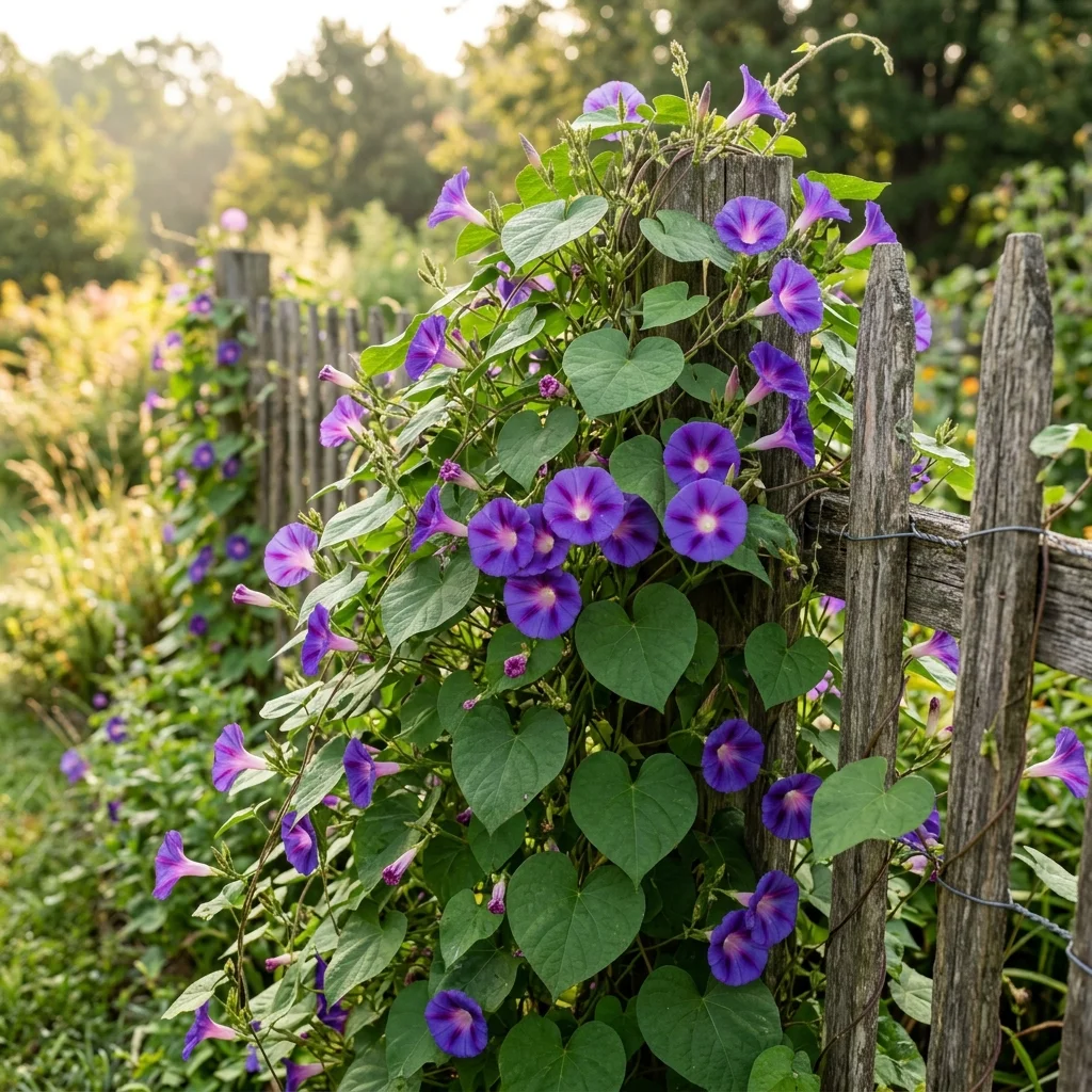 Identifica e controlla Morning Glory (Ipomoea purpurea) con Plant AI