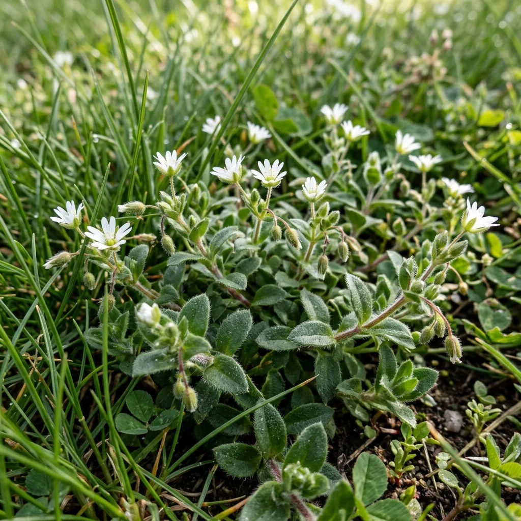 Identifica e controlla Mouse-ear Chickweed (Cerastium fontanum) con Plant AI