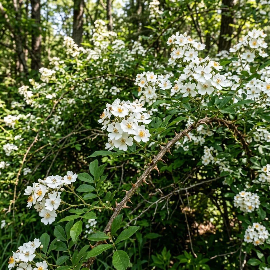Identifica e controlla Multiflora Rose (Rosa multiflora) con Plant AI