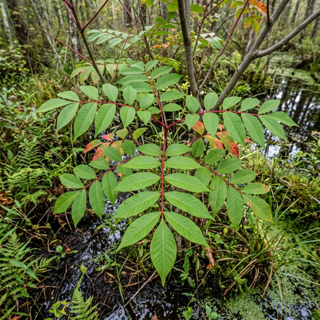 Identifica e controlla Poison Sumac (Toxicodendron vernix) con Plant AI