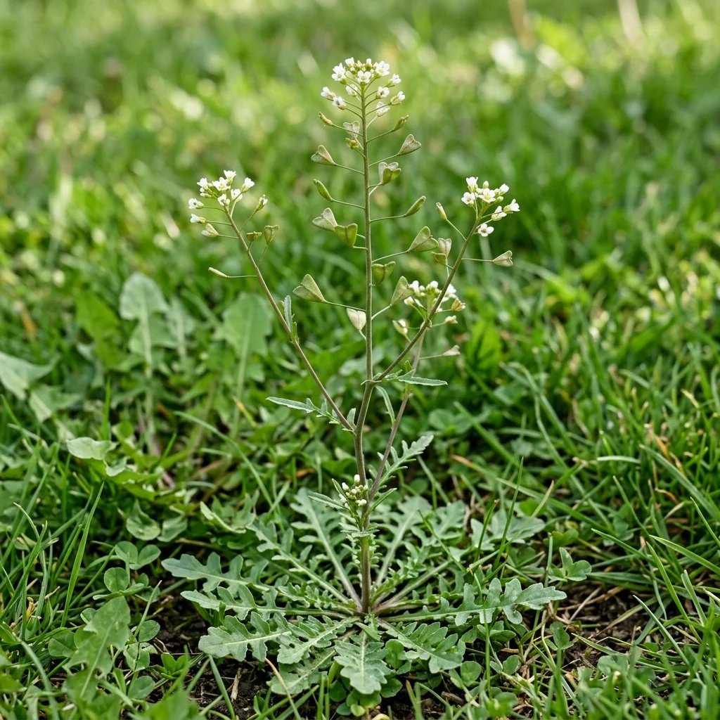 Identifica e controlla Shepherd's Purse (Capsella bursa-pastoris) con Plant AI