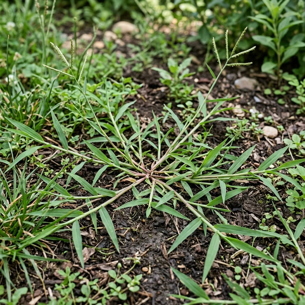 Identifica e controlla Smooth Crabgrass (Digitaria ischaemum) con Plant AI