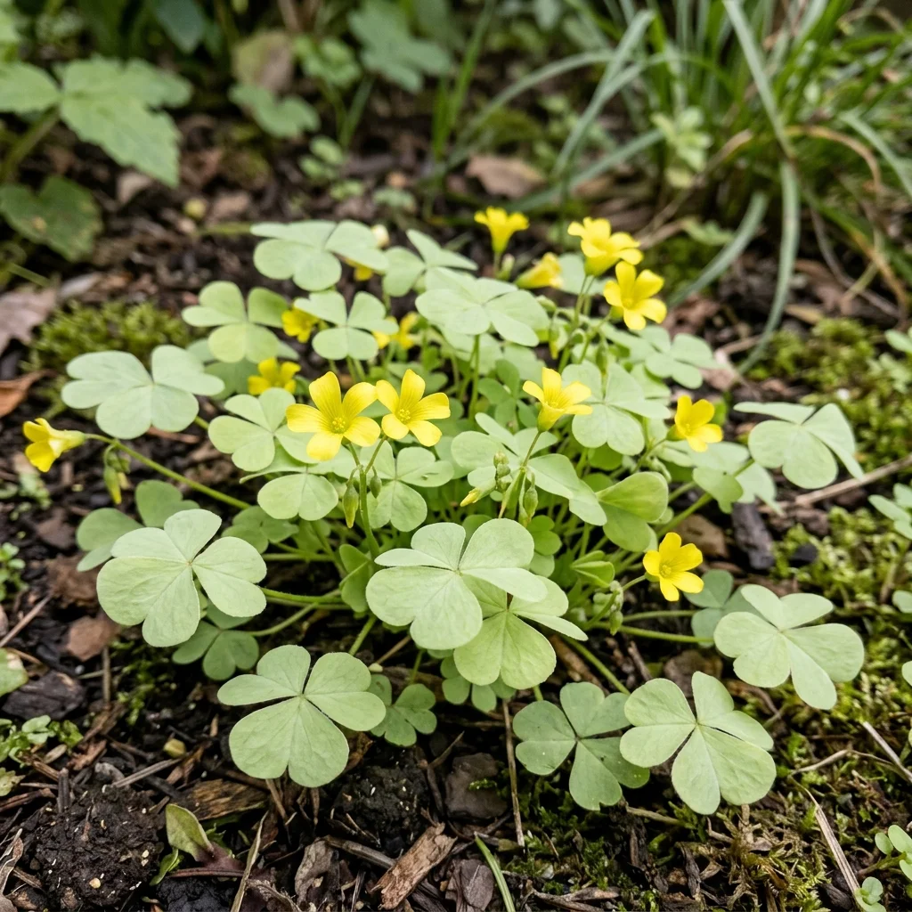 Identifica e controlla Yellow Woodsorrel (Oxalis stricta) con Plant AI